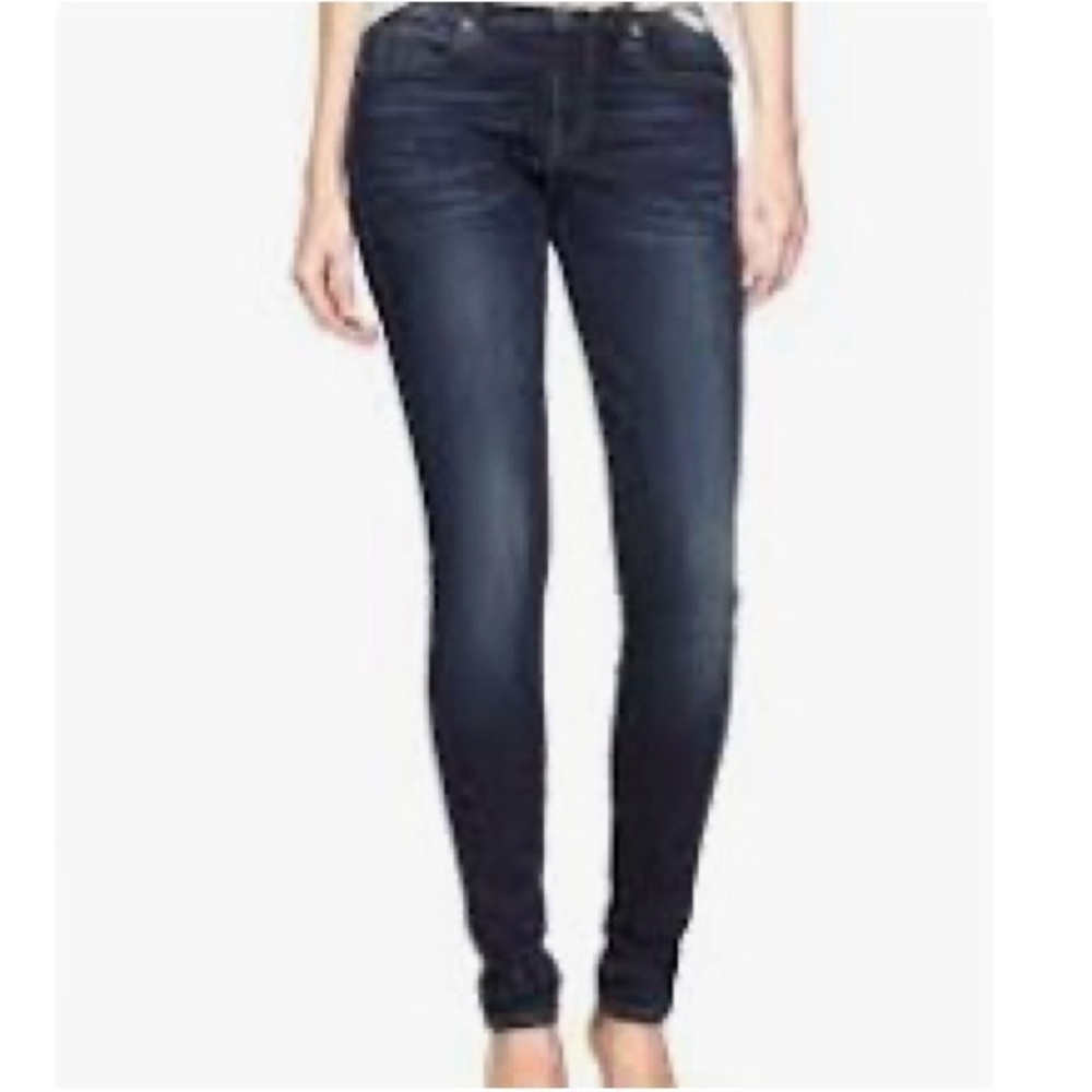 Gap Jeans Leggings 1969 5 Pocket with Belt Loops Dark Wash Size 30r